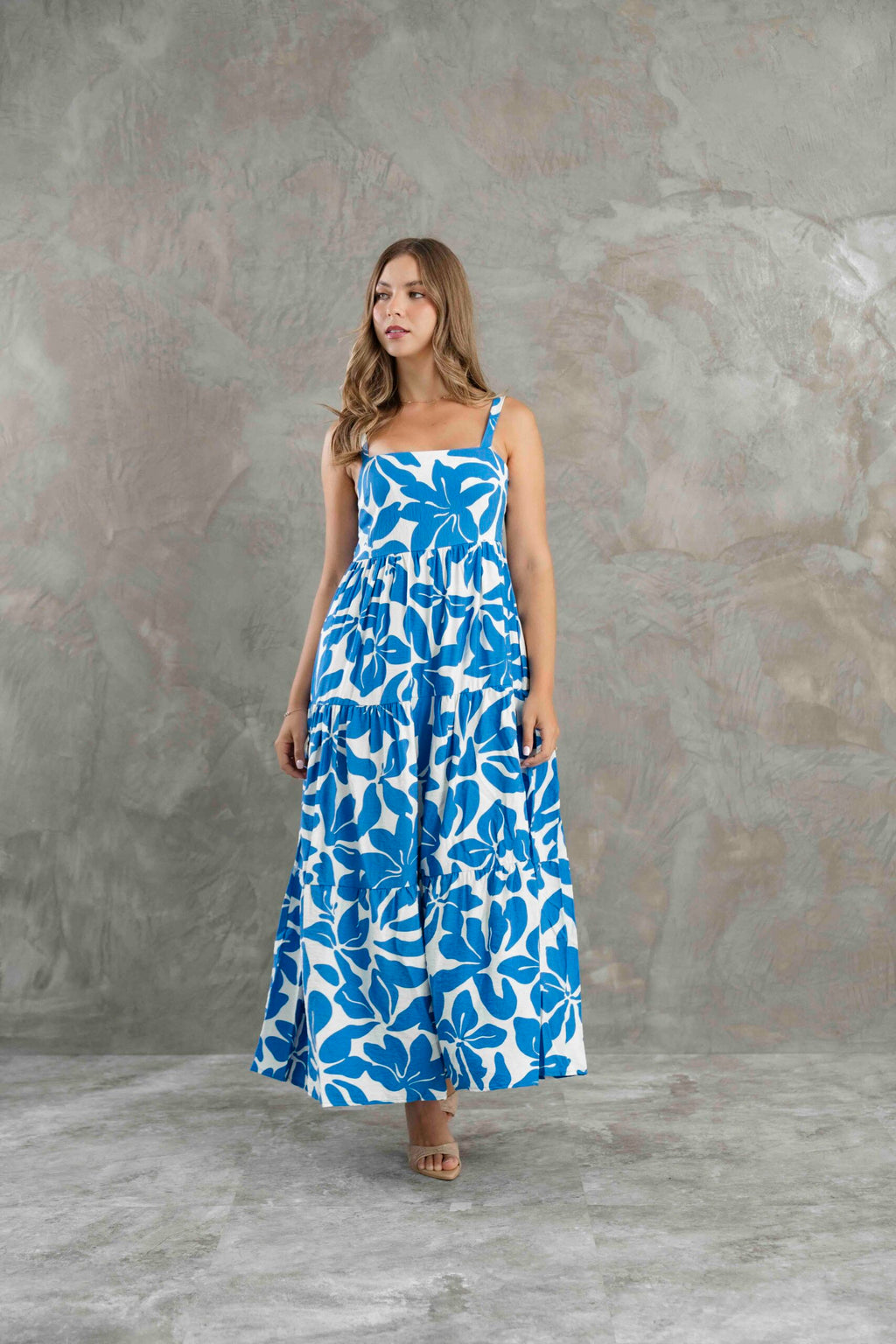 VESTIDO LARGO FLORES