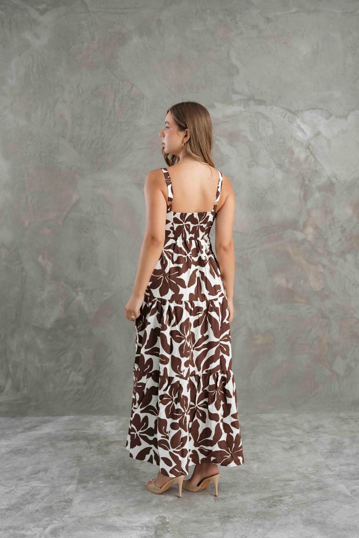 VESTIDO LARGO FLORES